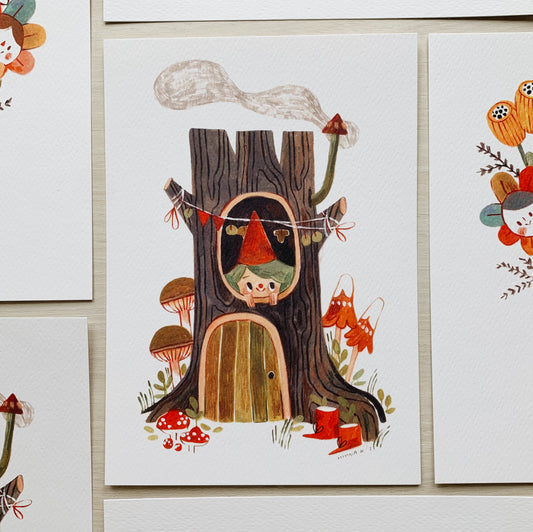 GHOSTPUFF - TREE HOUSE PRINT